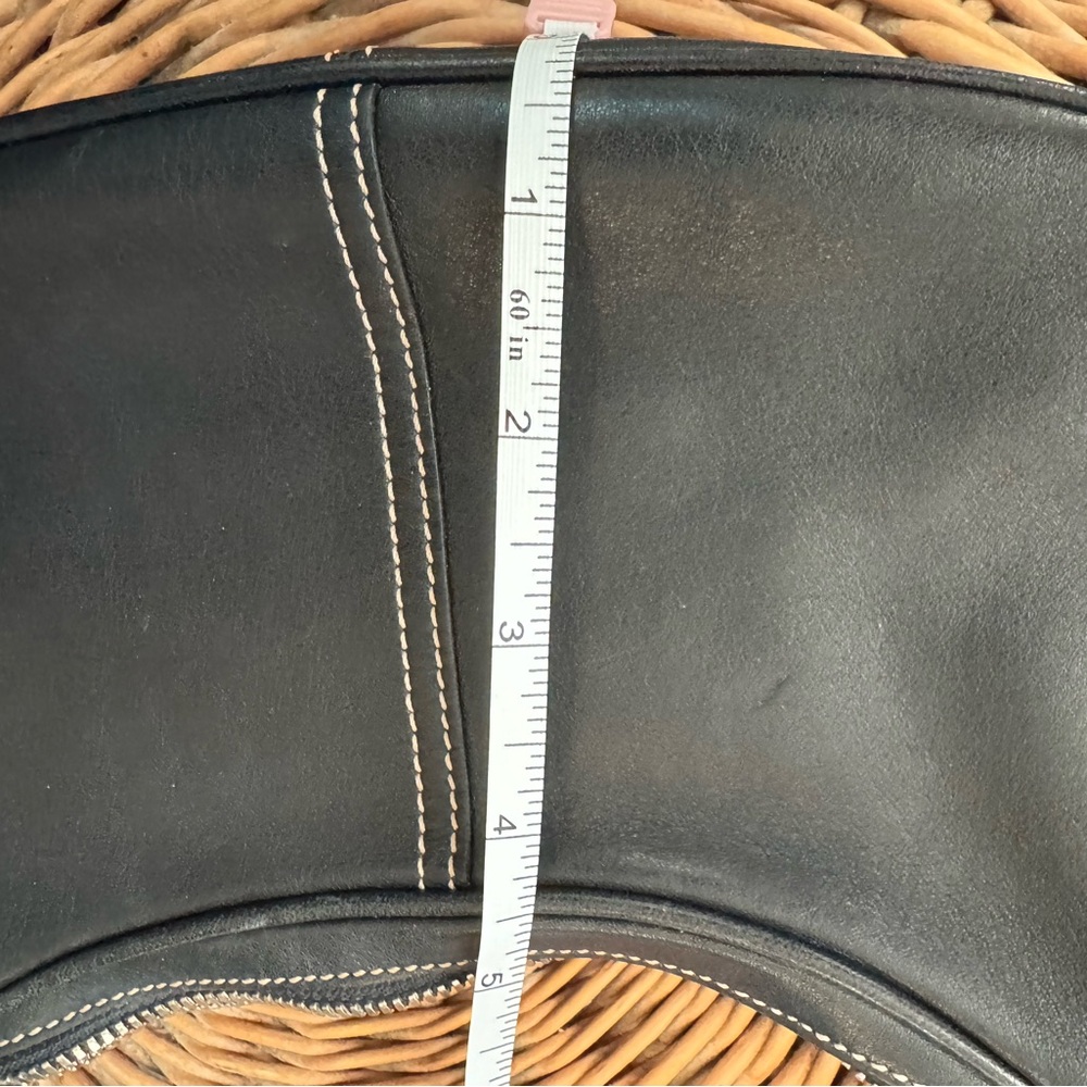 Coach Demi Hobo Legacy Hampton Leather Y2K Black Small Shoulder Bag # 7593 - Picture 11 of 11